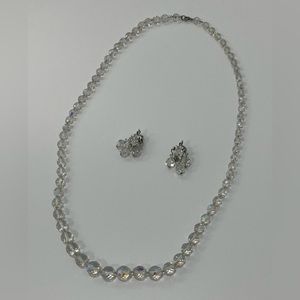 Necklace and Clip Earrings